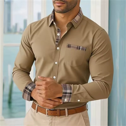 Camicia casual maniche lunghe da uomo