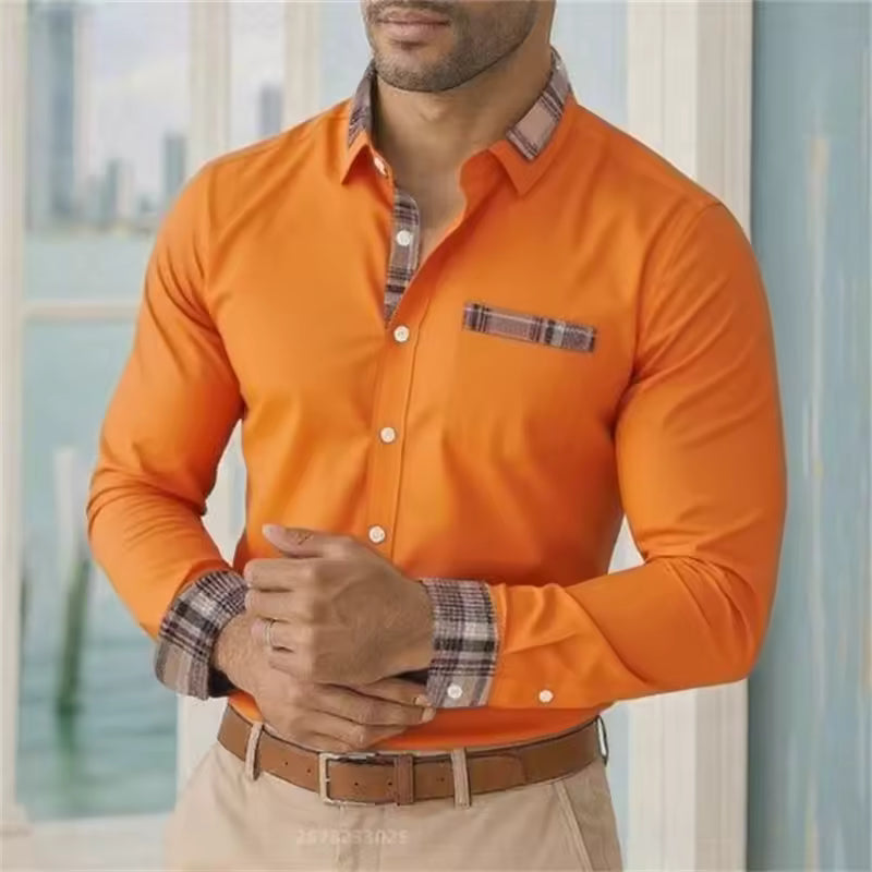 Camicia casual maniche lunghe da uomo