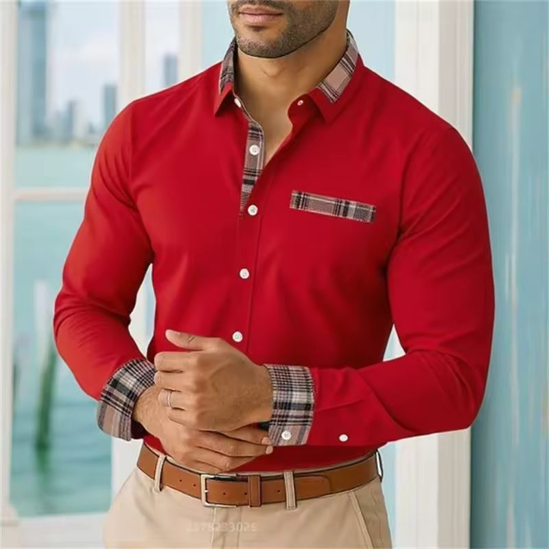 Camicia casual maniche lunghe da uomo