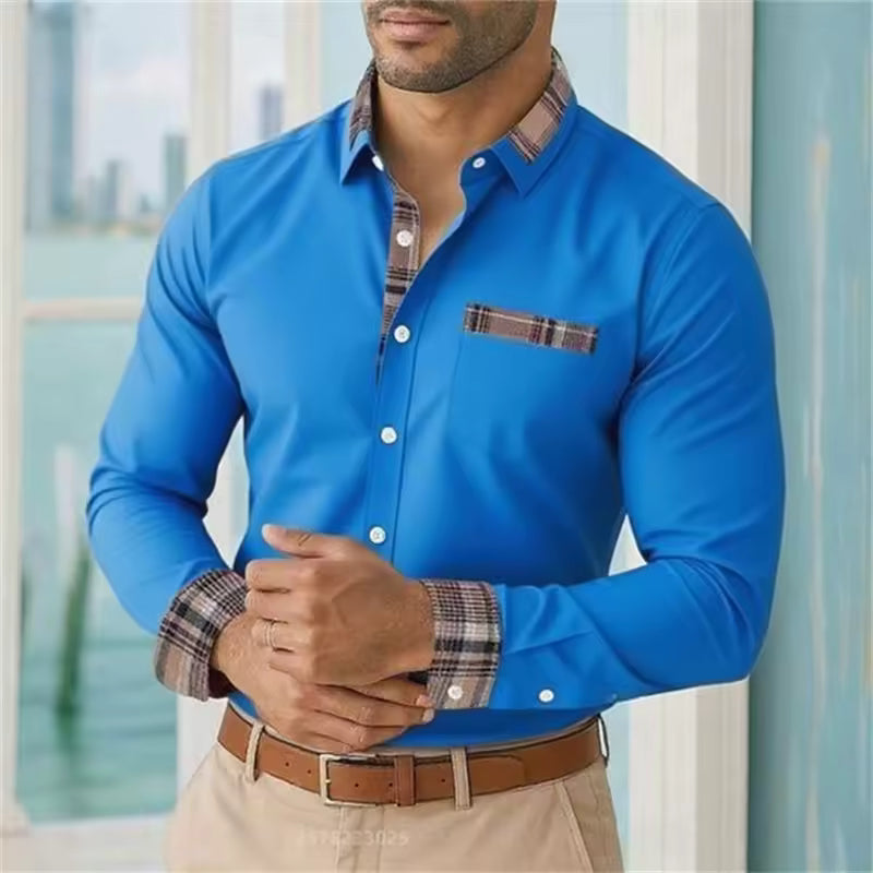 Camicia casual maniche lunghe da uomo