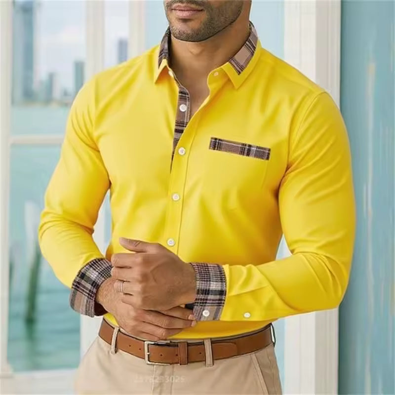 Camicia casual maniche lunghe da uomo