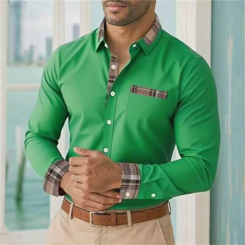 Camicia casual maniche lunghe da uomo