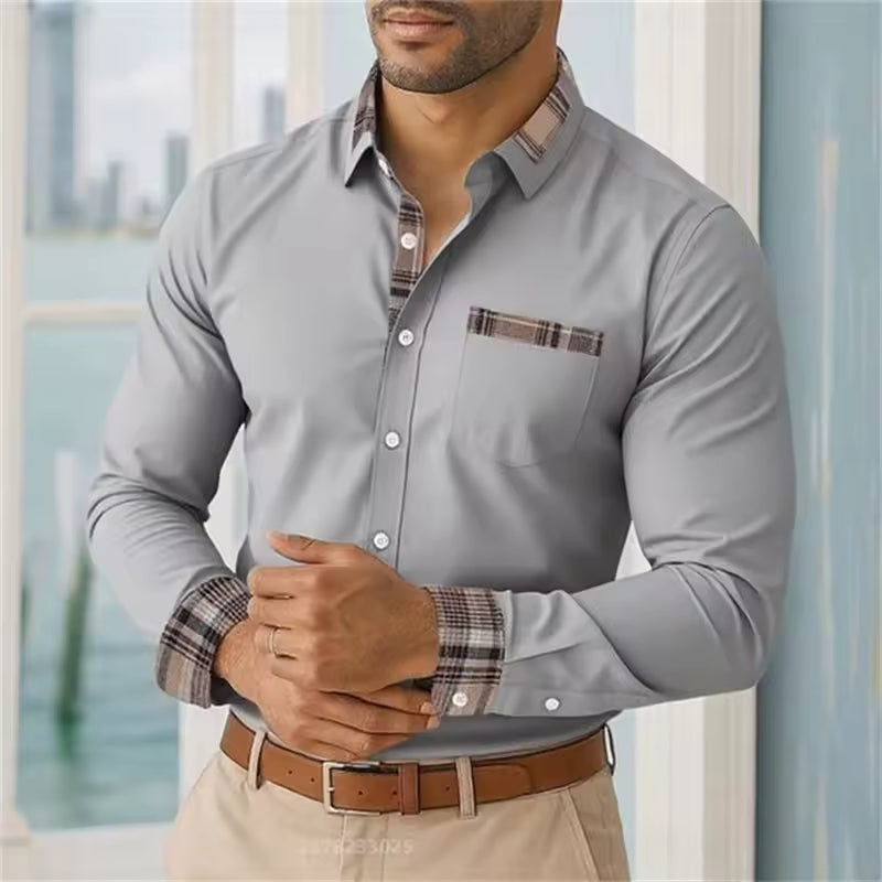 Camicia casual maniche lunghe da uomo