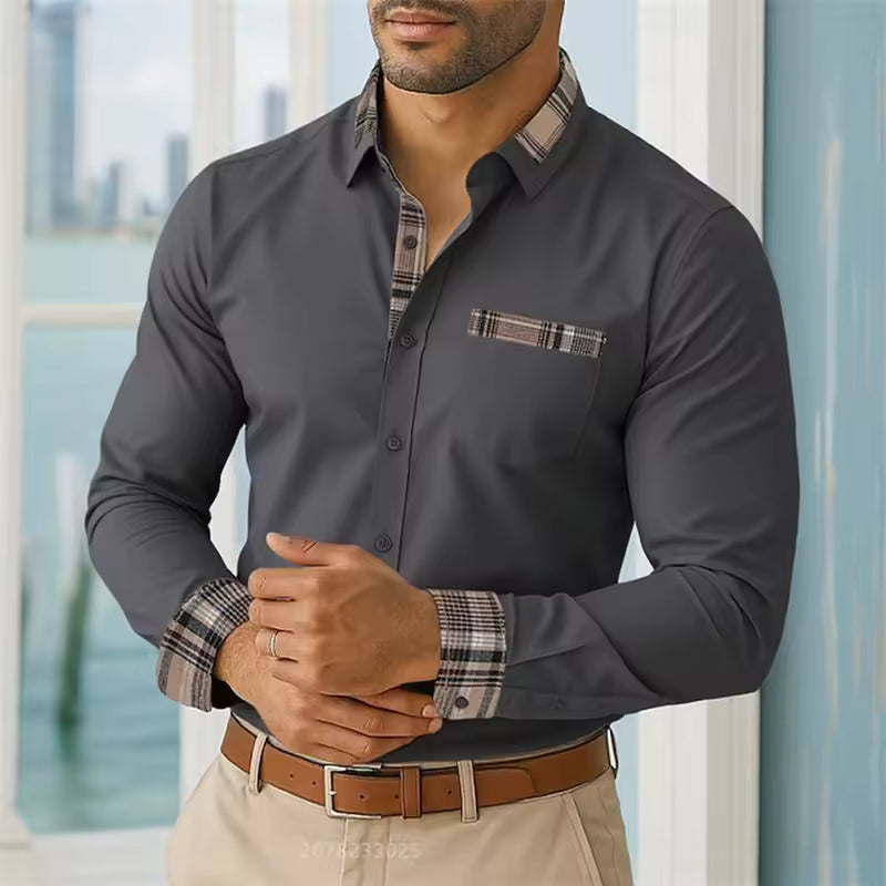 Camicia casual maniche lunghe da uomo
