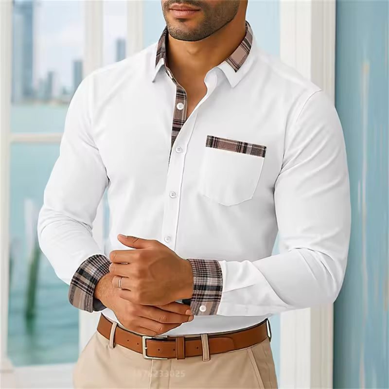 Camicia casual maniche lunghe da uomo