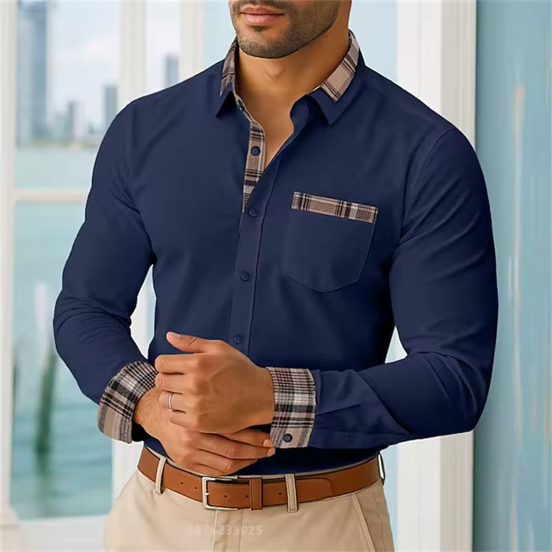 Camicia casual maniche lunghe da uomo