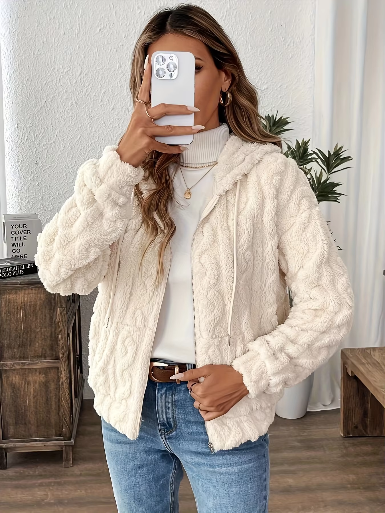 Giacca elegante con cappuccio