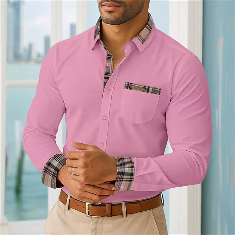 Camicia casual maniche lunghe da uomo