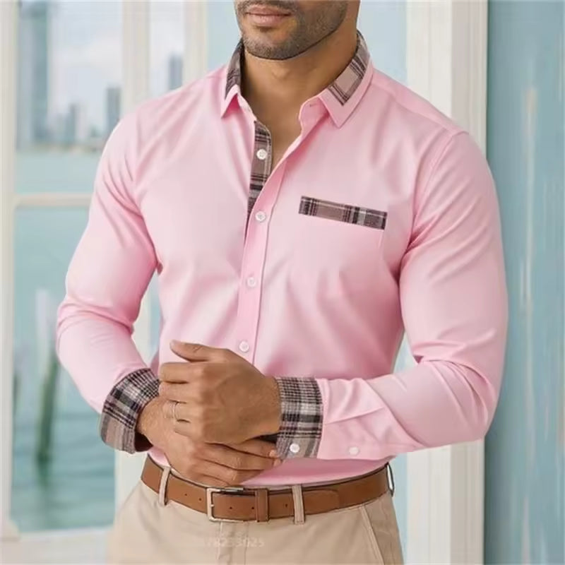 Camicia casual maniche lunghe da uomo