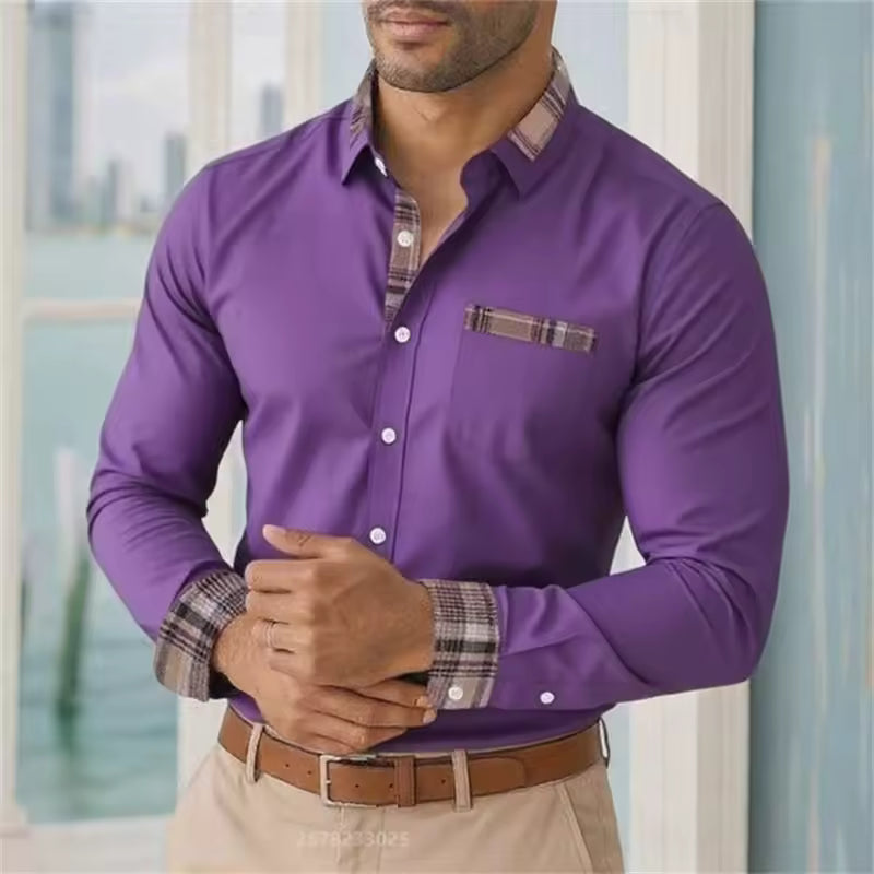 Camicia casual maniche lunghe da uomo