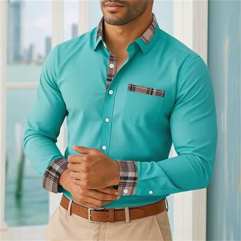 Camicia casual maniche lunghe da uomo