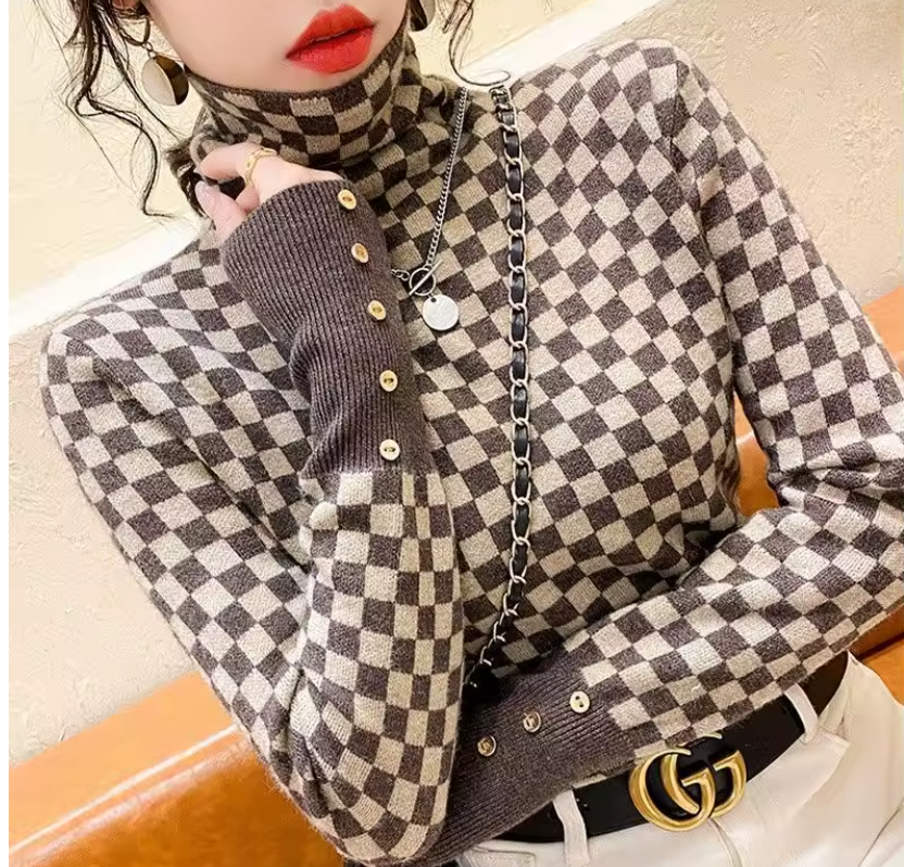 PLAID pullover da donna